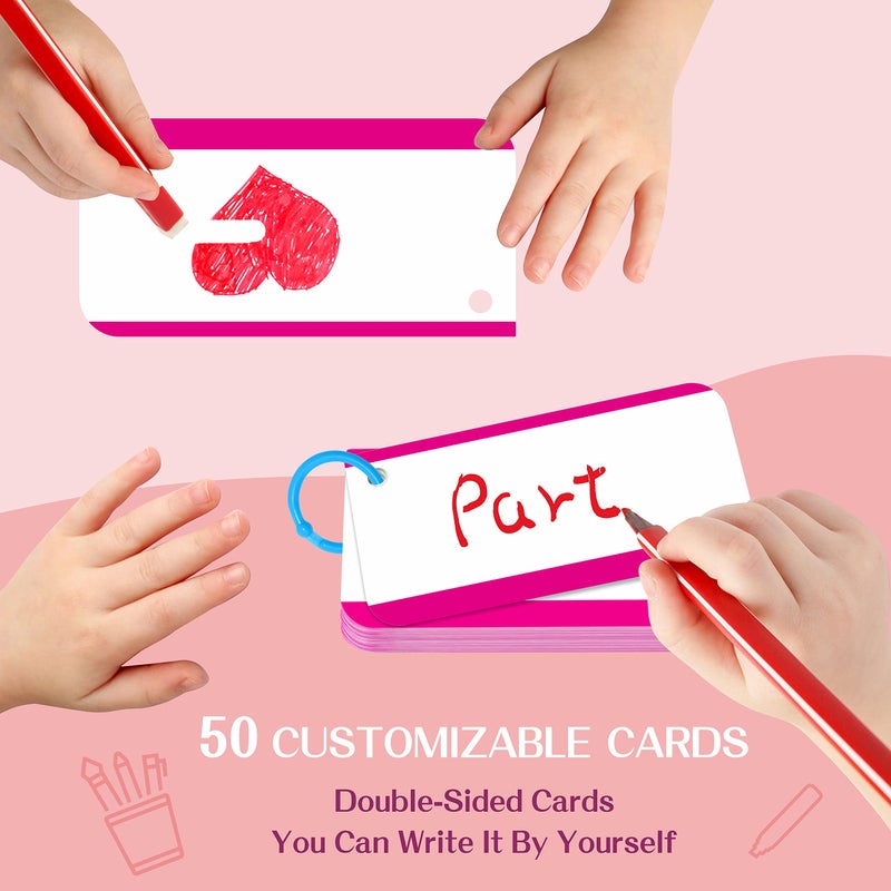 SpriteGru 305 Dolch & Fry Sight Words Flash Cards, Include 250 Words with Sentences Plus 50 Blank Cards and 5 Index Cards, Educational Word Reading Flash Cards for Preschool to 3rd Grade - Image 4